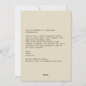 Kerstmis Kerstman Vakantie Feestvreugde Feestdagenkaart (Achterkant)