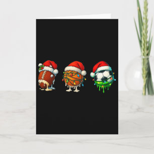 Kerstmis Kerstman Voetbal Biscuitbal Voetbal Ijs Kaart