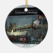 Kerstmis Kerstman Winkelraam Ornament (Voorkant)