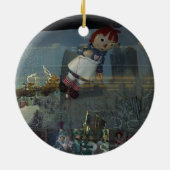 Kerstmis Kerstman Winkelraam Ornament (Achterkant)