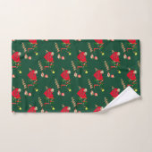 Kerstmis Kerstmannen Rendieren Groen Handdoek (Handdoek)