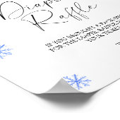 Kerstmis kerstmannenhoed - luier raffle poster (Hoek)