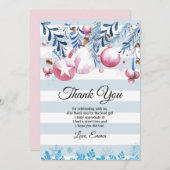 Kerstmis, Kerstmis, bedankt! Bedankkaart (Voorkant / Achterkant)