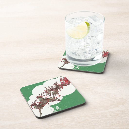Kerstmis: Kerstmis Bier Onderzetter (Rechterzijde)