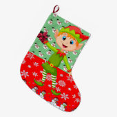 Kerstmis, kerstmis, Elf Grote Kerstsok (Voorkant (Hangend))