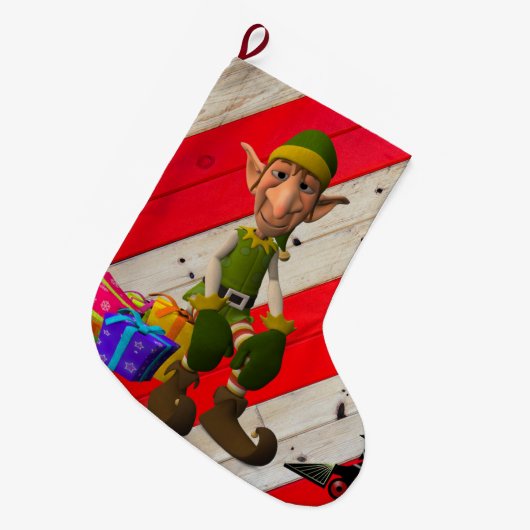 Kerstmis, kerstmis, Elf Grote Kerstsok (Voorkant (Hangend))