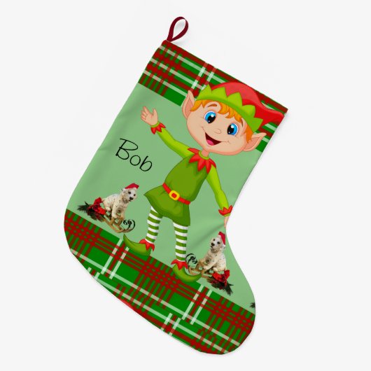 Kerstmis, kerstmis, Elf Grote Kerstsok (Voorkant (Hangend))