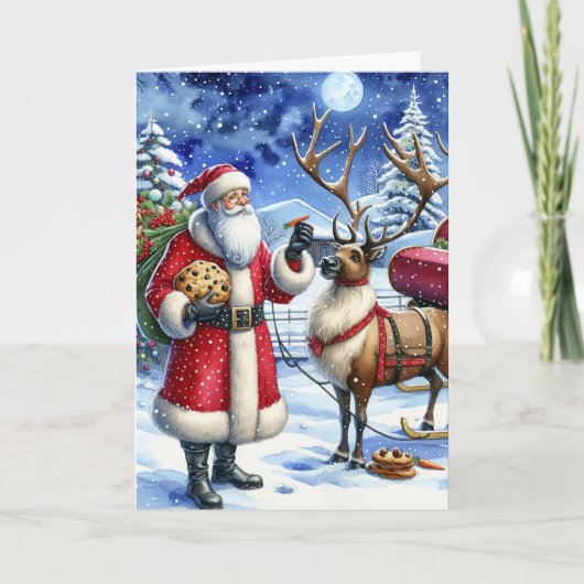 Kerstmis: Kerstmis Feestdagen Kaart (Voorkant)