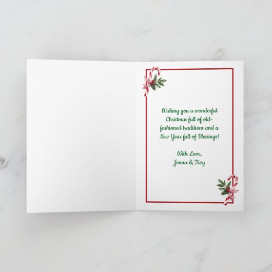 Kerstmis: Kerstmis Feestdagen Kaart (Binnen)