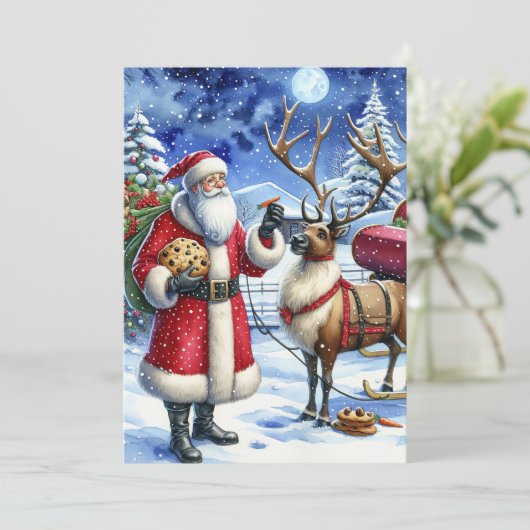 Kerstmis: Kerstmis Feestdagenkaart (Staand voorkant)