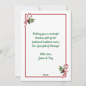 Kerstmis: Kerstmis Feestdagenkaart (Achterkant)