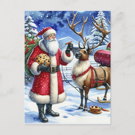 Kerstmis: Kerstmis Feestdagenkaart (Voorkant)