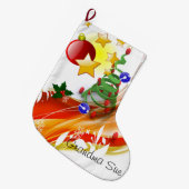 Kerstmis, kerstmis grote kerstsok (Voorkant (Hangend))