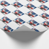 Kerstmis kerstmis kerstcadeautjes dakdekker schoor cadeaupapier (Hoek)