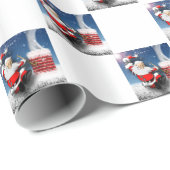 Kerstmis kerstmis kerstcadeautjes dakdekker schoor cadeaupapier (Rol Hoek)