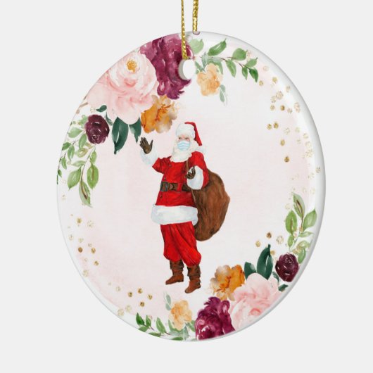 Kerstmis, Kerstmis, kerstman, 2020 Keramisch Ornament (Links)