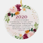 Kerstmis, Kerstmis, kerstman, 2020 Keramisch Ornament (Achterkant)