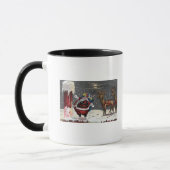 Kerstmis, kerstmis, kerstman en schoorsteen mok (Links)