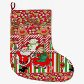 Kerstmis, kerstmis, kerstman, kerstman, Snowman Grote Kerstsok (Voorkant)