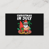Kerstmis kerstmis kerstmis in juli grappige zomer visitekaartje (Achterkant)
