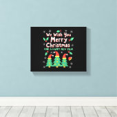 Kerstmis Kerstmis Kerstmis Kerstmis Kerstmis Canvas Afdruk (Insitu (Houten vloer))