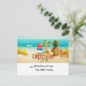 Kerstmis kerstmis kerstmis met kerstmis met kerstm feestdagenkaart (Staand voorkant)