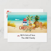 Kerstmis kerstmis kerstmis met kerstmis met kerstm feestdagenkaart (Voorkant / Achterkant)