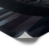 Kerstmis kerstmis met de kerstman van de kerstmoto poster (Hoek)