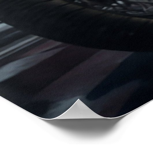 Kerstmis kerstmis met de kerstman van de kerstmoto poster (Hoek)