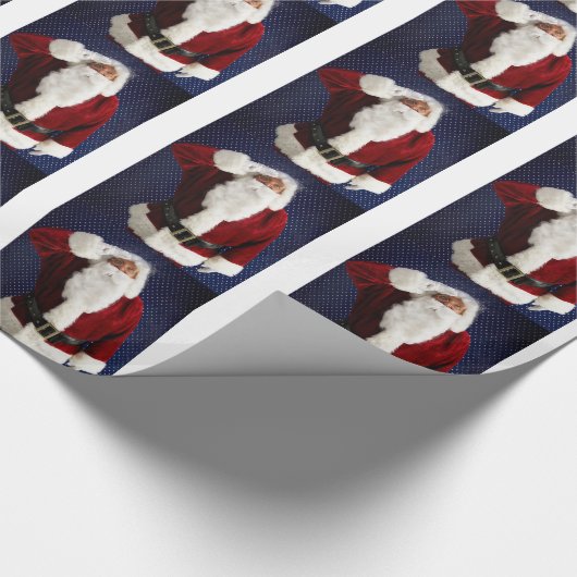 Kerstmis kerstmis met de militaire strijdkrachten  cadeaupapier (Hoek)