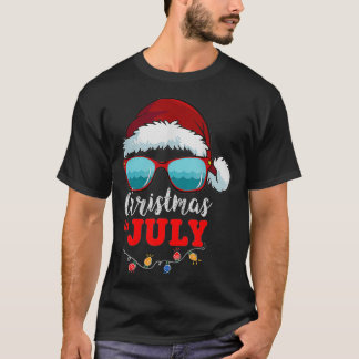 Kerstmis kerstmis met kerstmis met kerstmis in jul t-shirt