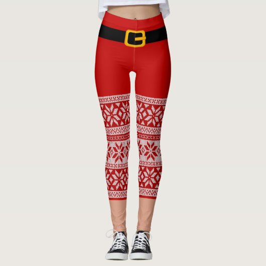 Kerstmis kerstmis met kersttijd leggings (Voorkant)