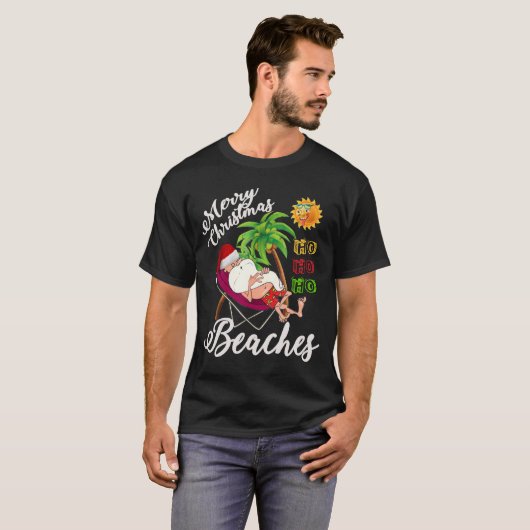 Kerstmis kerstmis met zonnebril gevaccineerd t-shirt (Voorkant volledig)
