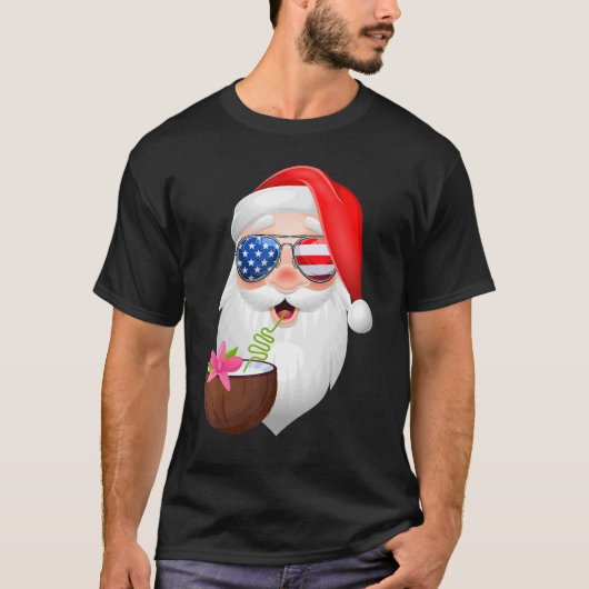 Kerstmis kerstmis met zonnebril van kerstmis van k t-shirt (Voorkant)