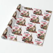 Kerstmis, kerstmis, naam van kerstman en Angel Cadeaupapier (Uitgerold)