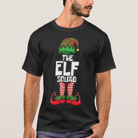 Kerstmis: kerstmis op Elf Squad T-shirt (Voorkant)