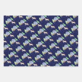 Kerstmis, kerstmis, paarden, Boerderijen Inpakpapier Vel (Voorkant 3)