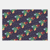 Kerstmis, kerstmis, paarden, Boerderijen Inpakpapier Vel (Voorkant)