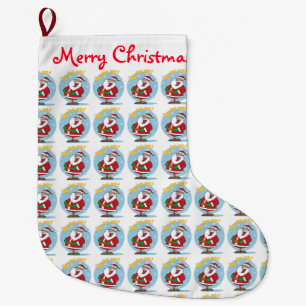 Kerstmis, kerstmis, Santa Ho Ho Merry Kerstmis Grote Kerstsok
