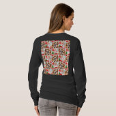 Kerstmis Kerstmuts Hond Puppy Ontwerp - Wit T-shirt (Achterkant volledig)