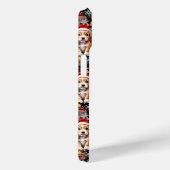 Kerstmis Kerstmuts Hond Puppy Ontwerp - Zwart Case-Mate iPhone Case (Achterkant / Rechts)