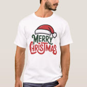 Kerstmis Kerstmuts T-shirt (Voorkant)