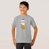 Kerstmis, kerststaart, kerststaart, kerstman t-shirt (Voorkant volledig)