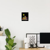 Kerstmis kerststal baby Jezus kribbe Sup Poster (Thuiskantoor)