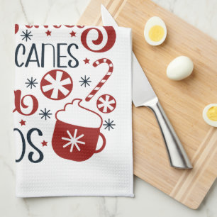 Kerstmis, Kerststokken, Cacao & Chaos Theedoek