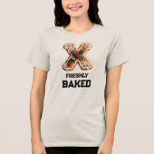 Kerstmis Kerststol Letter X Tri-Blend Shirt (Voorkant)