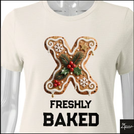 Kerstmis Kerststol Letter X Tri-Blend Shirt