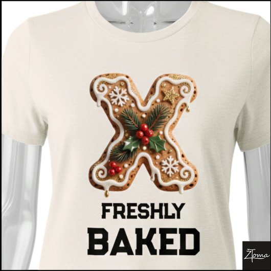 Kerstmis Kerststol Letter X Tri-Blend Shirt