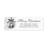 Kerstmis Kerstvakantie Retouradres Etiket (Voorkant)