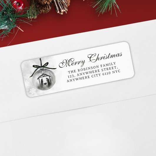 Kerstmis Kerstvakantie Retouradres Etiket